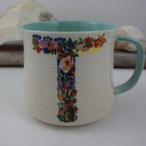 Anthropologie Letter T Mug Nathalie Lete LIKE NEW
